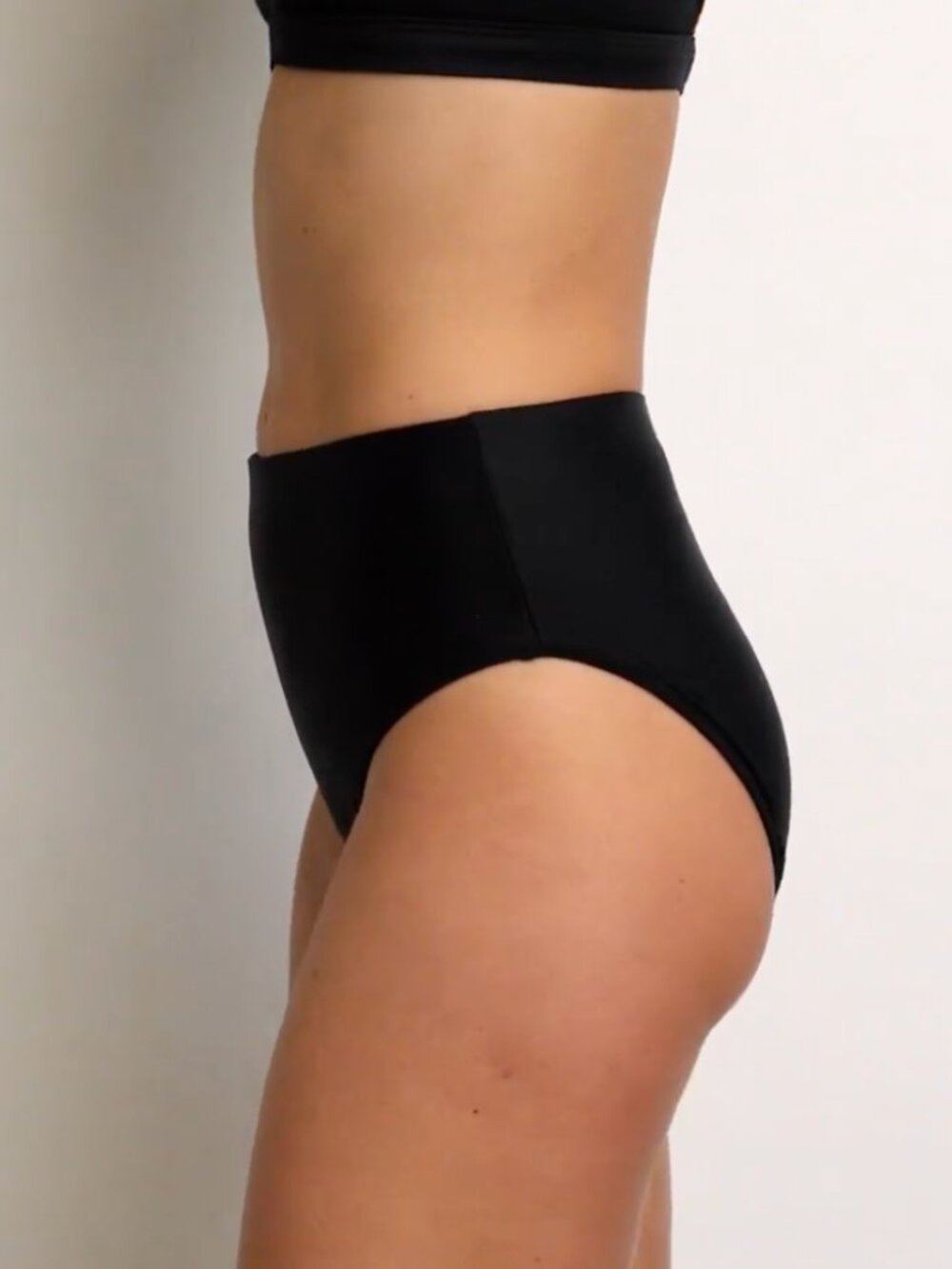 [NWT] Title Nine Women's Streamline High Waisted Bikini Bottom, Black, XS NWT